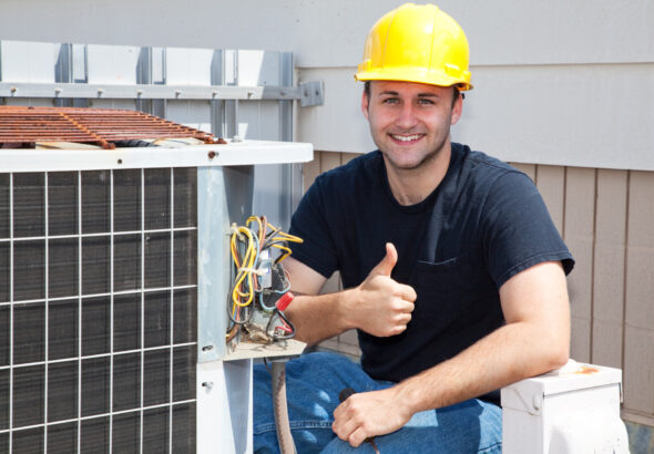 Air Condioner Repairman Thumbsup